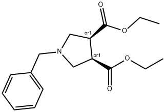 顺式-N-苄基-3,4-吡咯二甲酸乙酯,156469-74-8,结构式