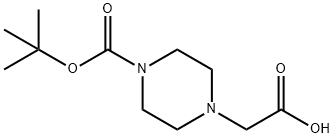 4-Boc-1-piperazineacetic acid Struktur