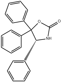 (R)-4,5,5-三苯基-2-恶唑烷酮 结构式