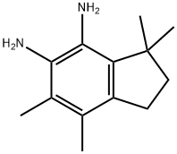 1H-Indene-4,5-diamine,  2,3-dihydro-3,3,6,7-tetramethyl- Structure