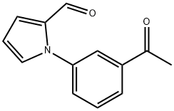 1-(3-ACETYLPHENYL)-1H-PYRROLE-2-CARBOXALDEHYDE 结构式