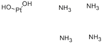 水酸化テトラアミン白金(II)水和物 化学構造式