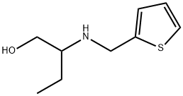 2-[(2-チエニルメチル)アミノ]-1-ブタノール 化学構造式