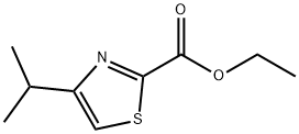 4-イソプロピルチアゾール-2-カルボン酸エチル 化学構造式