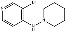 3-Bromo-N-(piperidin-1-yl)pyridin-4-amine Structure