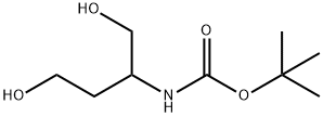 Carbamic acid, [3-hydroxy-1-(hydroxymethyl)propyl]-, 1,1-dimethylethyl ester Struktur