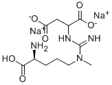 精氨琥珀酸二钠 结构式