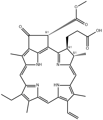 脱镁叶绿酸盐 A,15664-29-6,结构式