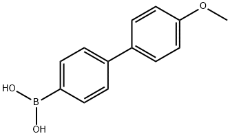 4'-メトキシ-4-ビフェニルボロン酸 化学構造式