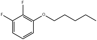 1,2-ジフルオロ-3-(ペンチルオキシ)ベンゼン 化学構造式