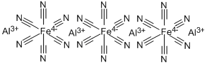 ALUMINUM FERROCYANIDE 化学構造式