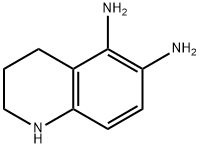 5,6-Quinolinediamine,  1,2,3,4-tetrahydro- Structure