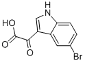 2-(5-ブロモ-1H-インドール-3-イル)-2-オキソ酢酸 化学構造式