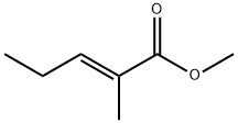 反-2-甲基-2-戊烯酸甲酯,1567-14-2,结构式