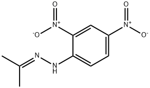 アセトン 2,4-ジニトロフェニルヒドラゾン 化学構造式