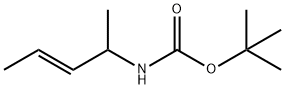 Carbamic acid, (1-methyl-2-butenyl)-, 1,1-dimethylethyl ester, (E)- (9CI) Struktur
