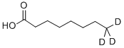 オクタン酸‐8,8,8‐D3 化学構造式