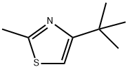 4-叔-丁基-2-甲基噻唑 结构式