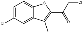 2-CHLORO-1-(5-CHLORO-3-METHYLBENZO[B]THIOPHEN-2-YL)ETHAN-1-ONE Struktur