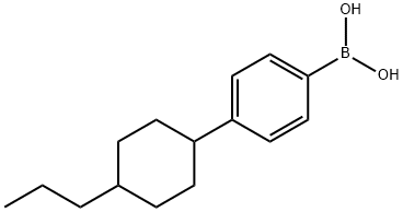 4-反式-丙基环己基苯硼酸, 156837-90-0, 结构式