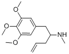 α-アリル-3,4,5-トリメトキシ-N-メチルベンゼンエタンアミン 化学構造式