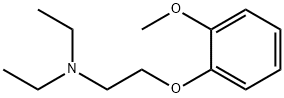 N,N-ジエチル-2-(2-メトキシフェノキシ)エタンアミン 化学構造式