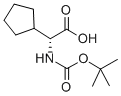 Boc-D-环戊基甘氨酸 结构式