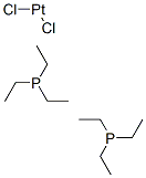 CIS-ジクロロビス(トリエチルホスフィン)白金(II) 化学構造式