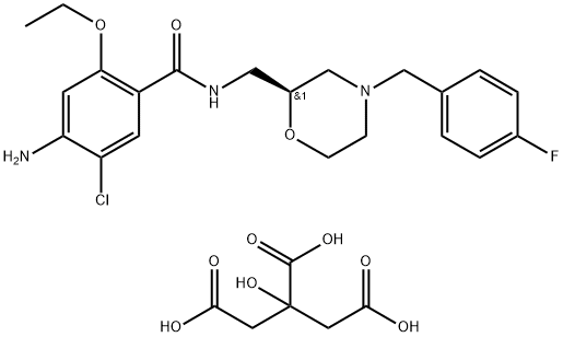 枸橼酸莫沙必利,156925-25-6,结构式