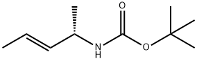 Carbamic acid, (1-methyl-2-butenyl)-, 1,1-dimethylethyl ester, (E)-(-)- (9CI) Struktur