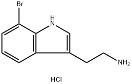 2-(7-bromo-1H-indol-3-yl)ethanamine hydrochloride Struktur