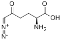 6-DIAZO-5-OXO-L-NORLEUCINE Structure