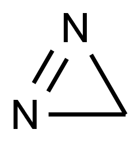 ジアジリン 化学構造式
