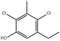2,4-DICHLORO-5-ETHYL-3-METHYLPHENOL Structure