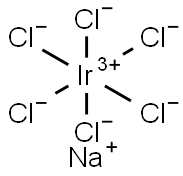 六氯代铱酸钠, 15702-05-3, 结构式