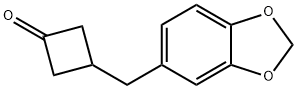 3-Piperonylcyclobutanone Struktur