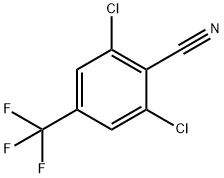 2,6-ジクロロ-4-(トリフルオロメチル)ベンゾニトリル 化学構造式