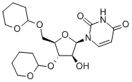 1-(3,5-BIS-O-(TETRAHYDRO-2H-PYRAN-2-YL)-BETA-D-ARABINOFURANOSYL)-2,4(1H,3H)-PYRIMIDINEDIONE Structure