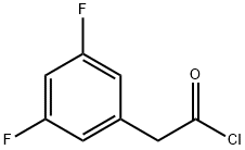 (3,5-ジフルオロフェニル)アセチルクロリド 化学構造式