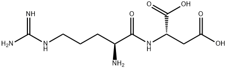 N-L-アルギニル-L-アスパラギン酸 化学構造式