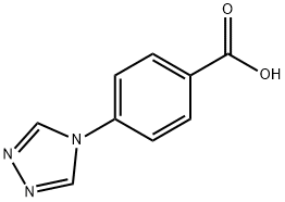 4-(4H-1,2,4-三氮唑-4-基)苯甲酸, 157069-48-2, 结构式