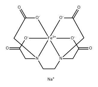 乙二胺四乙酸铁钠,15708-41-5,结构式
