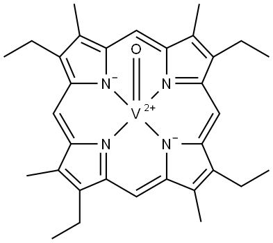 氧化初卟啉钒(IV), 15709-03-2, 结构式