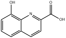8-ヒドロキシ-2-キノリンカルボン酸 化学構造式
