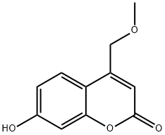 7-ヒドロキシ-4-メトキシメチルクマリン 化学構造式