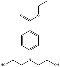 ETHYL-P-BIS(2-HYDROXYETHYL)AMINOBENZOATE 化学構造式