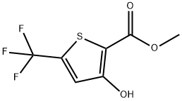 3-羟基-5-三氟甲基噻吩-2-羧酸甲酯 结构式