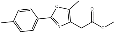 METHYL [5-METHYL-2-(4-METHYLPHENYL)-1,3-OXAZOL-4-YL]ACETATE Structure