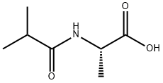 Alanine, N-(2-methyl-1-oxopropyl)- (9CI) Struktur