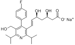 Desmethyl Cerivastatin, Sodium Salt Structure